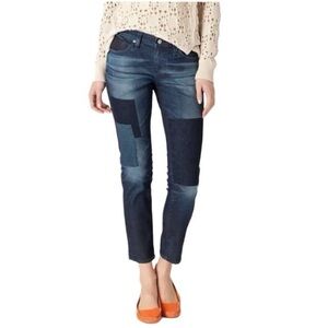 AG Adriano Goldschmied Stevie Ankle Slim Straight Patchwork 30R